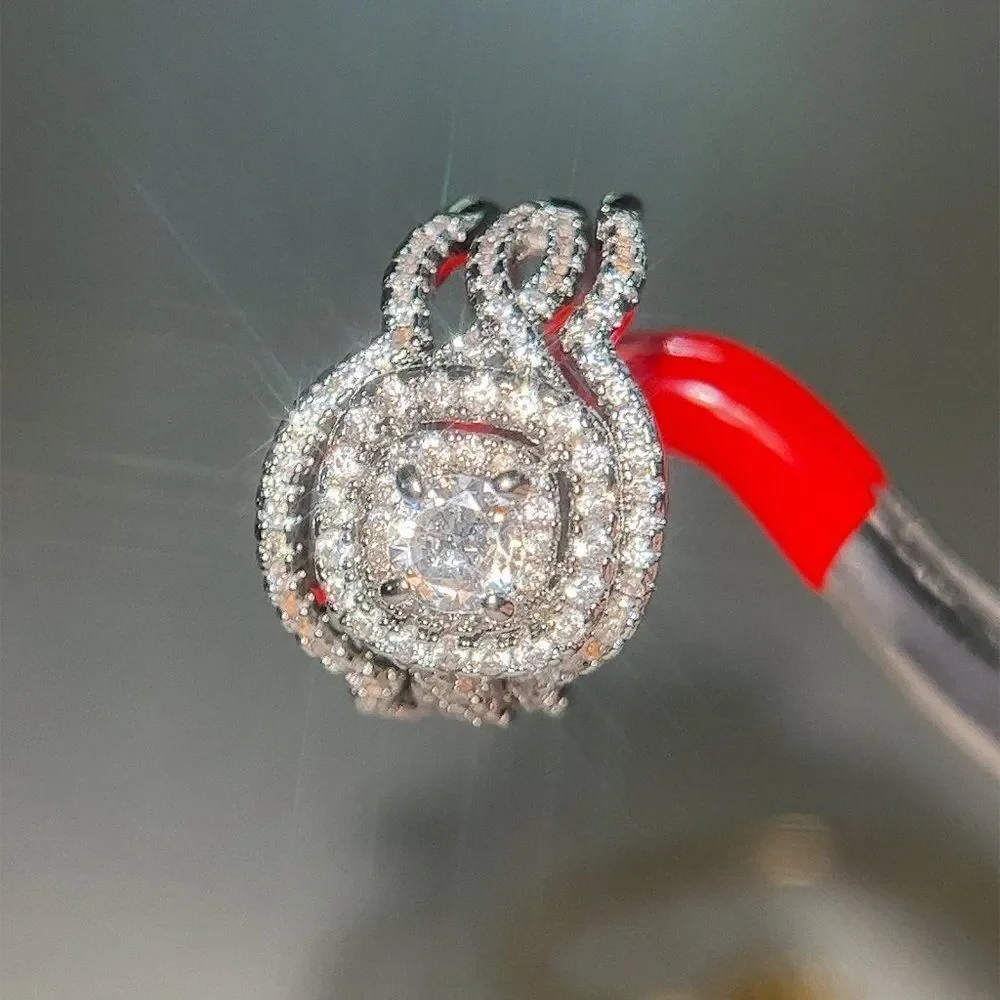 ‎Sparkly 3-Piece Ring Set